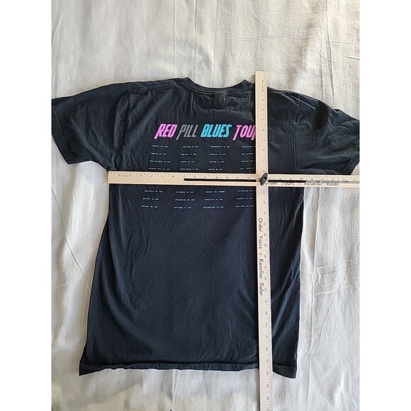 Maroon 5 Red Pill Blues Tour M T Shirt Concert Rock 2 Sided 2018 Music Black - Picture 12 of 15